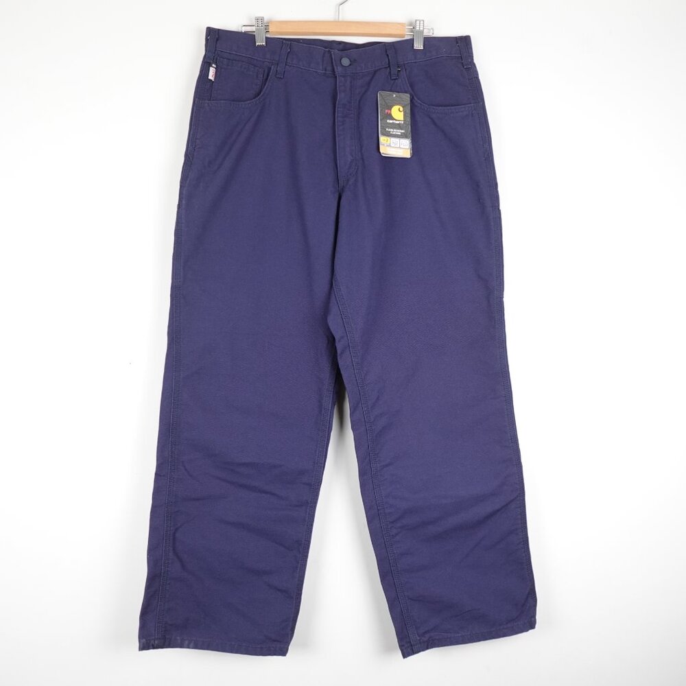 NEW Carhartt Fire Resistant Mid Weight Canvas Jean Men's 38x30 Workwear Pants